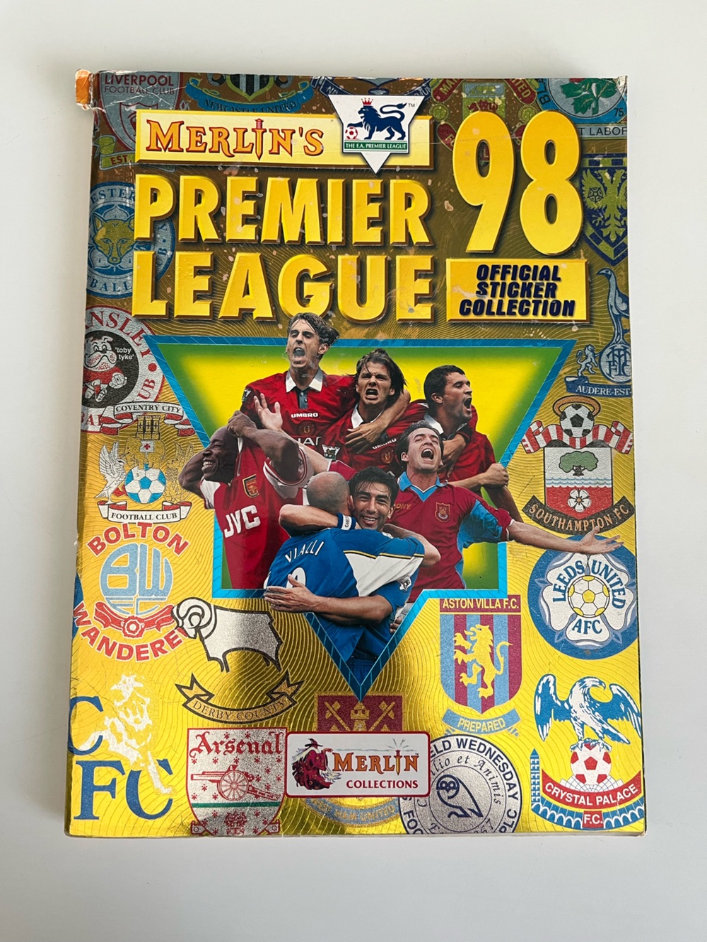 Merlin English Premier League 1998 Sticker Book #1 Soccer Football Topps Panini
